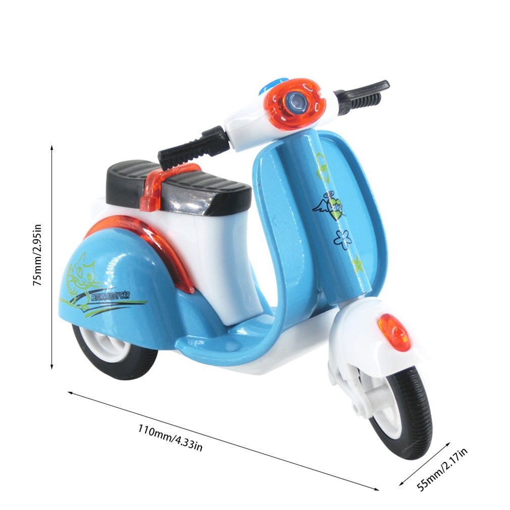 Buy Small Scooter Toy Model Pull Back Bike Vintage look
