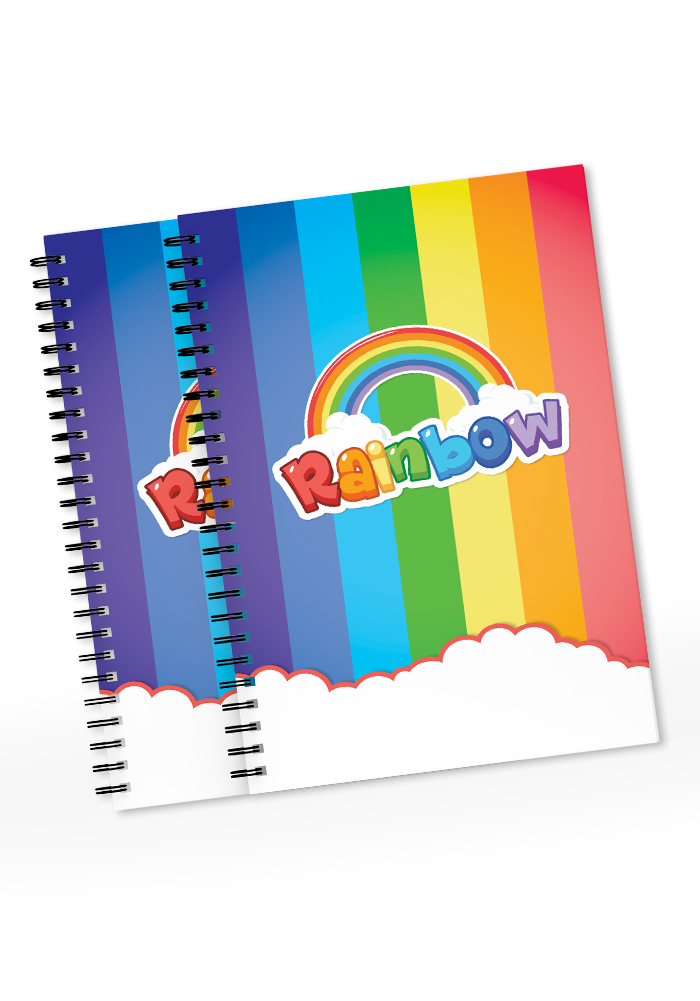 rainbow theme diaries for return gifts