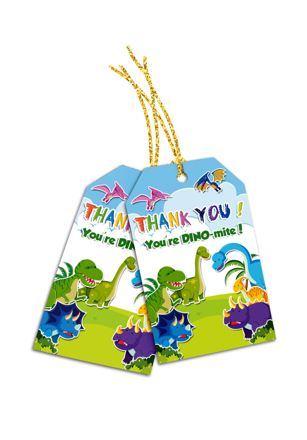 dinosaur theme thank you cards for return gifts