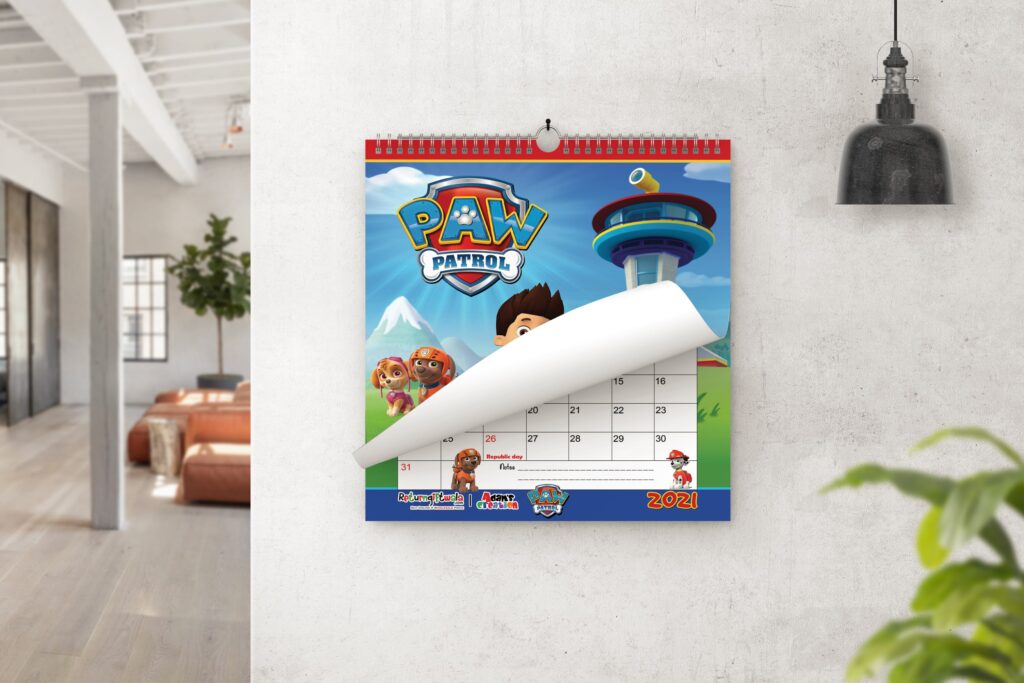 paw patrol planner cum calendar