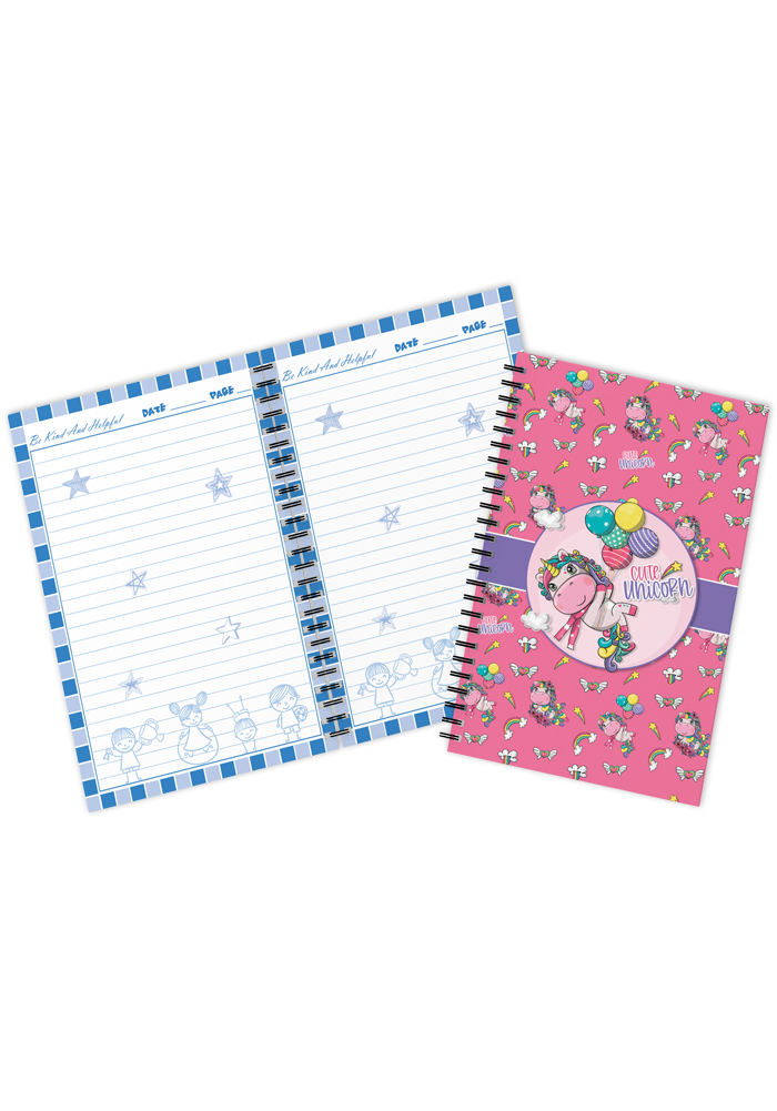 unicorn theme diaries for kids