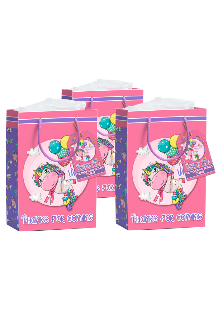 unicorn theme paper bags