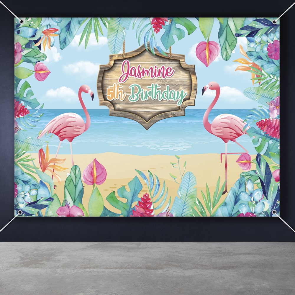 flamingo theme back table back drop