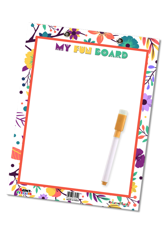 colored flower exam board for office