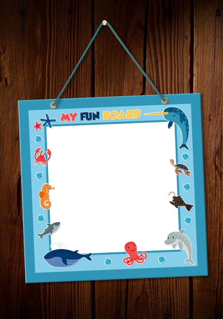 underwater theme mdf board whiteboard