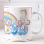 unicorn rainbow theme designer mug