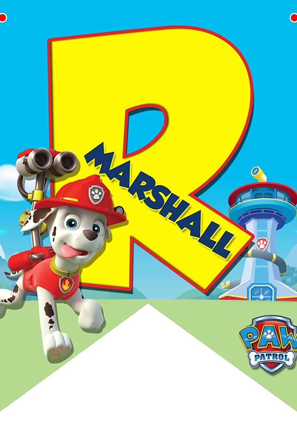 paw patrol birthday banner