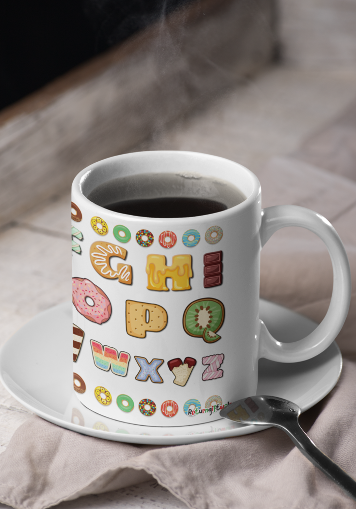 abcd theme coffee mug for gifting