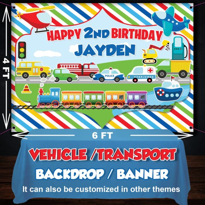 cars theme back drop