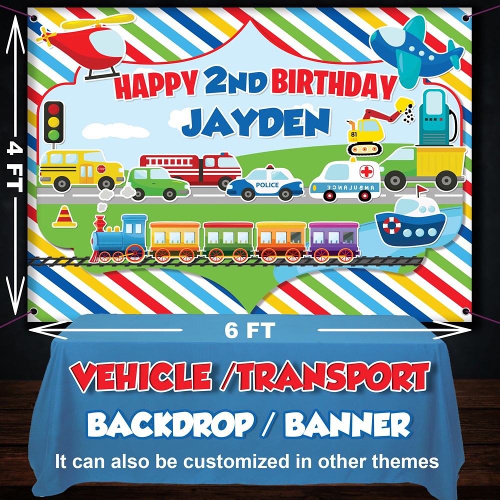 cars theme back drop