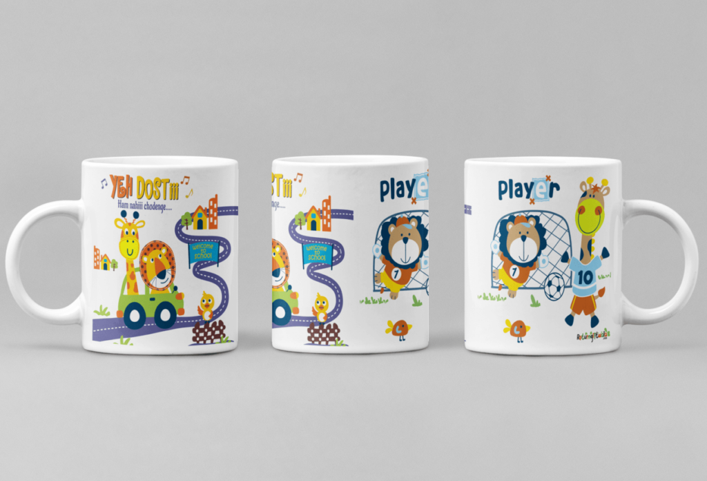 coffee mug animal juingle theme return giftd-min