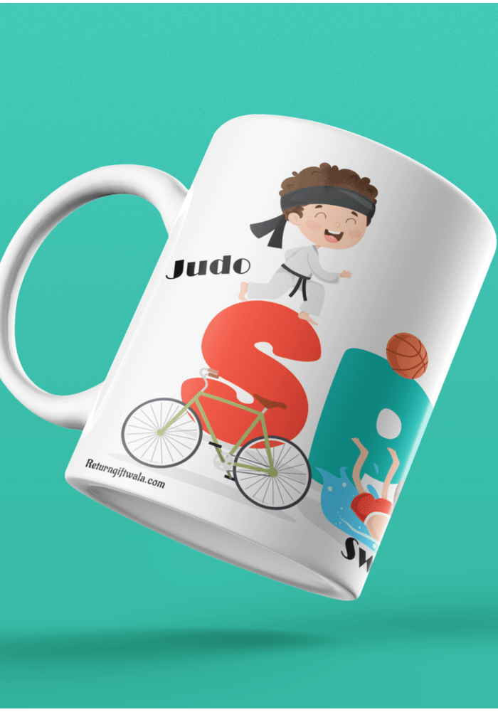 sports theme return gifts for kids coffee mug