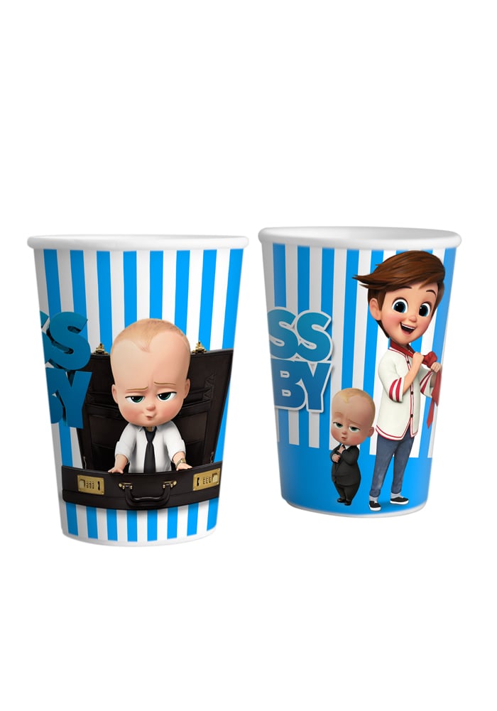 baby boss theme party paper cups
