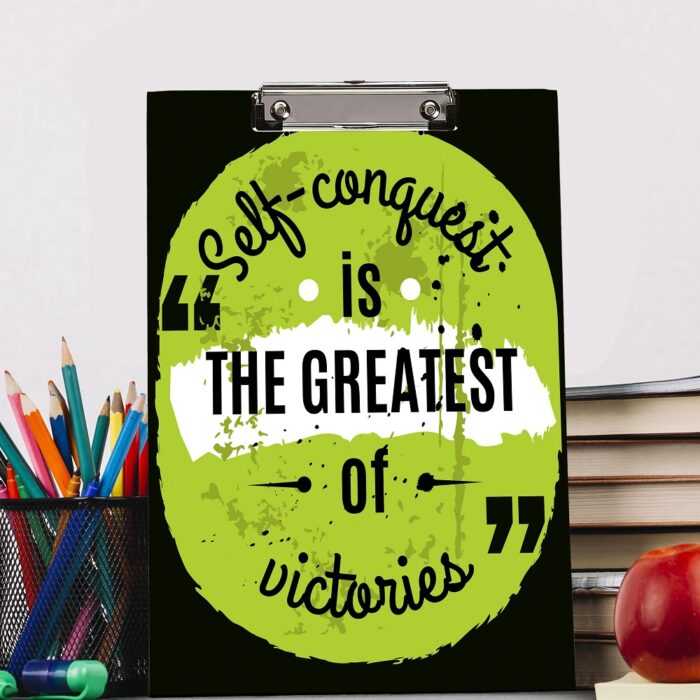 multi quotes designer motivation exam clip boards green 3