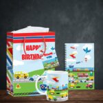 vehicle theme party pack for kids