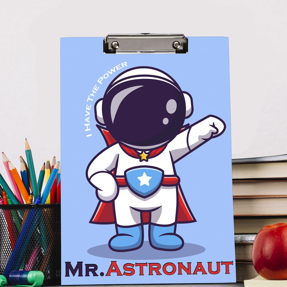 mr astronaut theme exam board for kikds