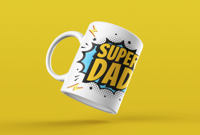 super dad cool funky mug