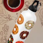 donuts theme steel bottle