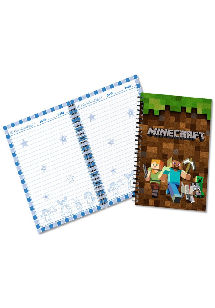 minecraft diary party favor