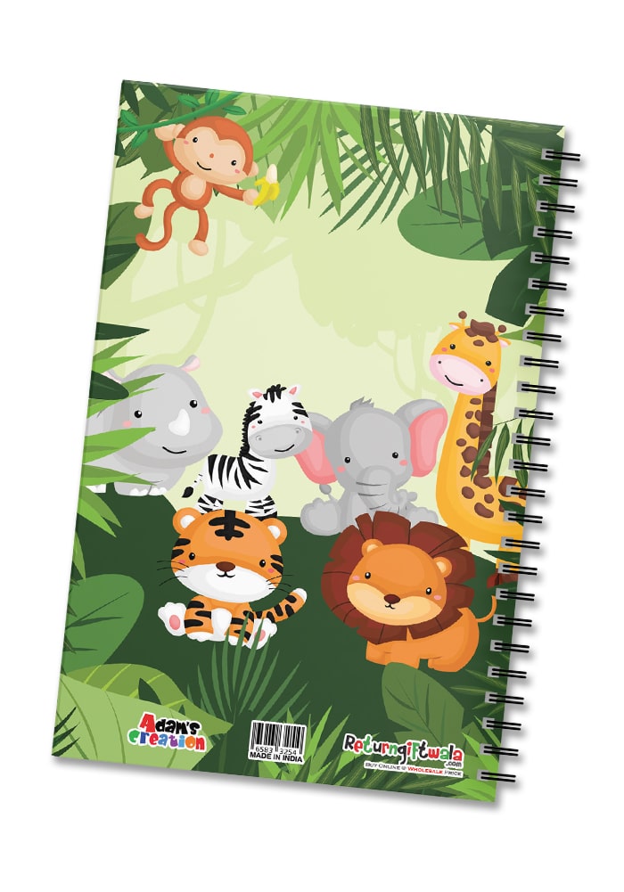 Animal Theme Diary for Return Gifts