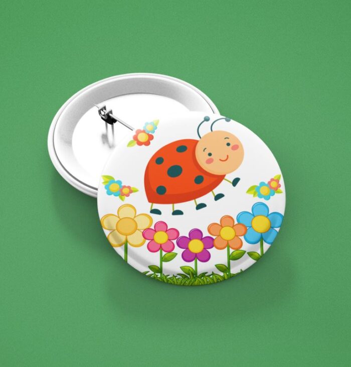 bug and butterfly badges