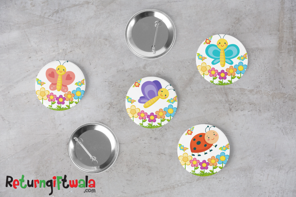 butterfly button pins badges brooch