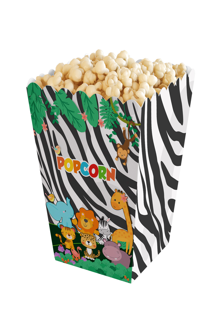 animal theme popcorn kernel box