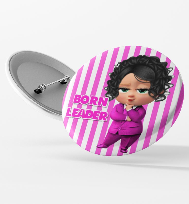 boss baby theme girl style badge