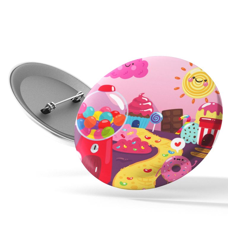 candyland theme brooch