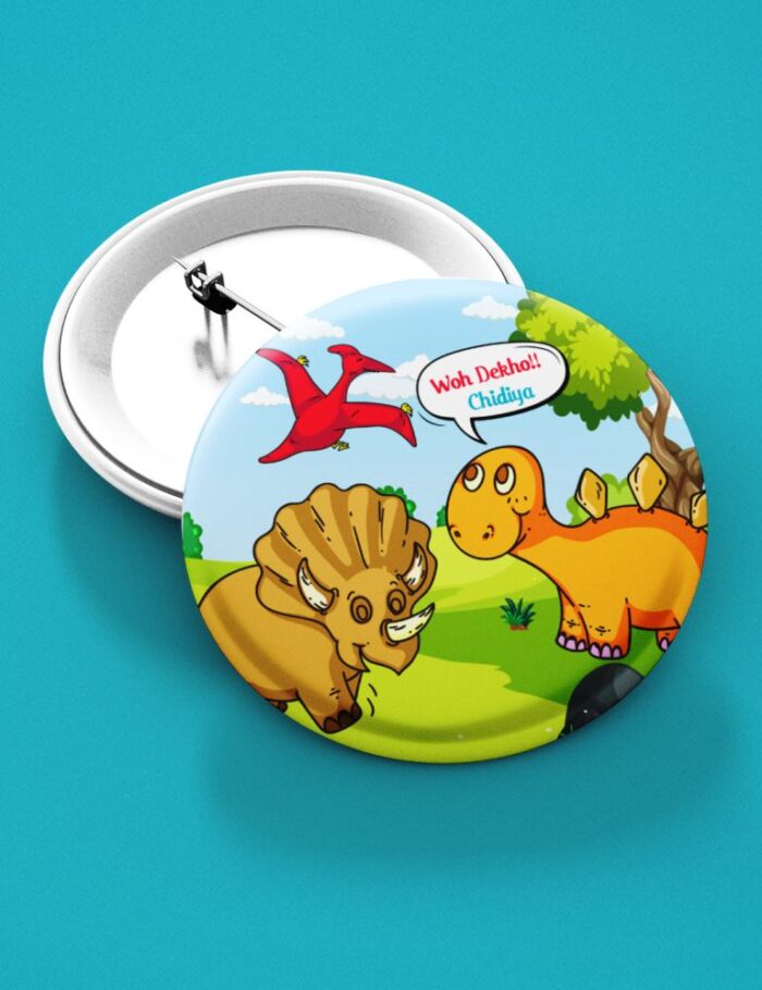 dinosaur theme garment badge
