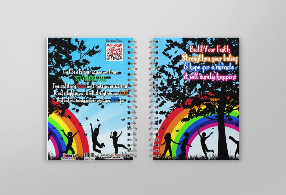 Rainbow Theme notebook for Return Gifts