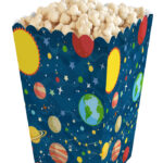 spacetheme party popcorn box