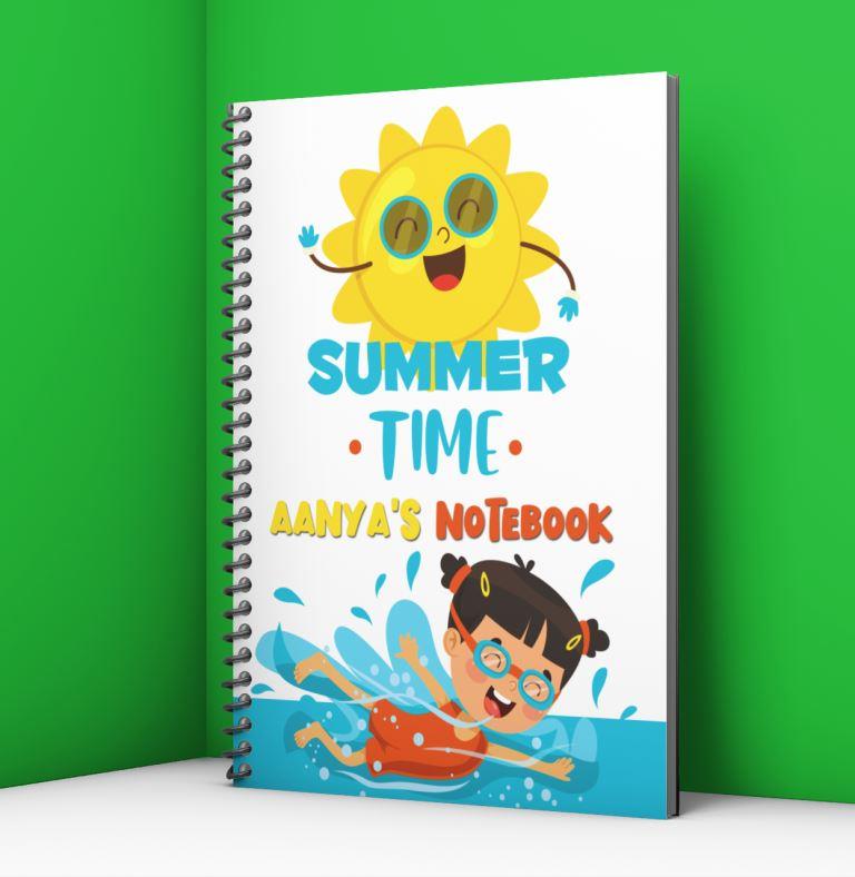 Beach Girl Kids Notebook