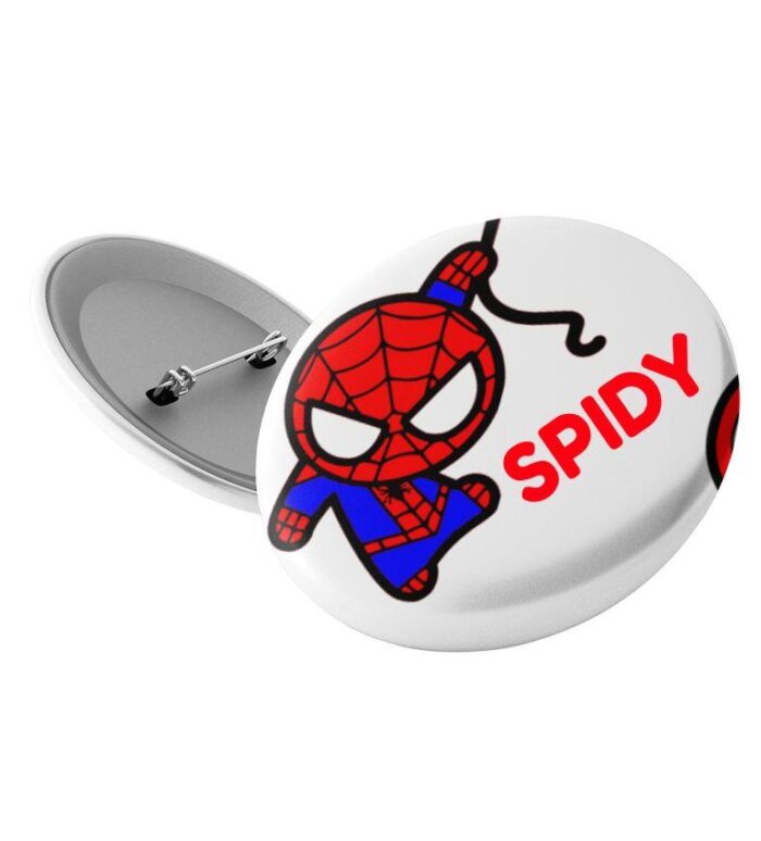 Spiderman Theme Badges For Party