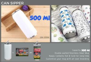 Cute Animals Print Stainless Steel Hot & Cold Can Style Sipper Bottle|Customize with Name 1