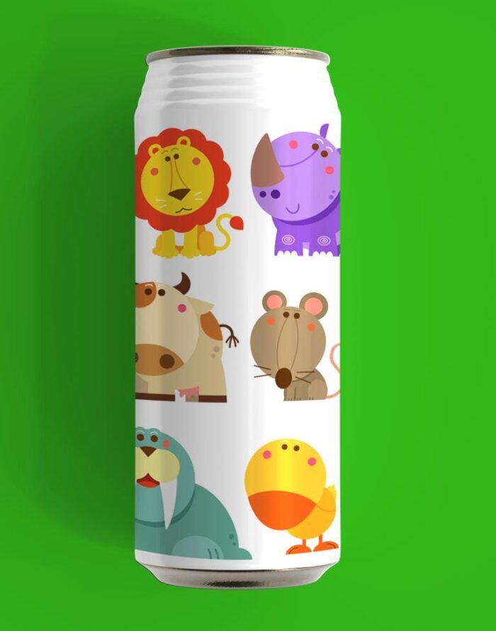 Animal print stainless steel water bottle