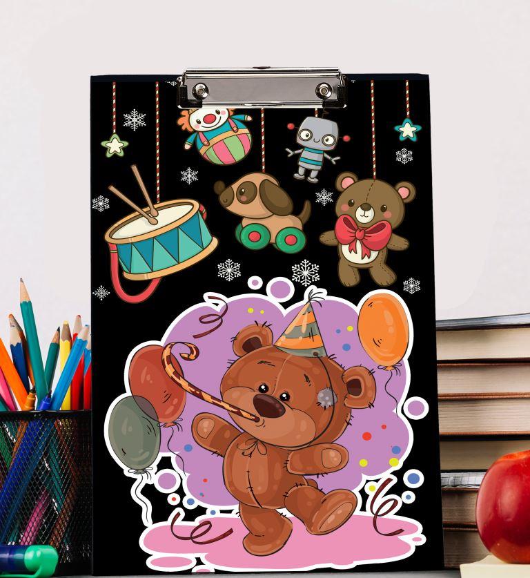 bear theme clip board for return gifts