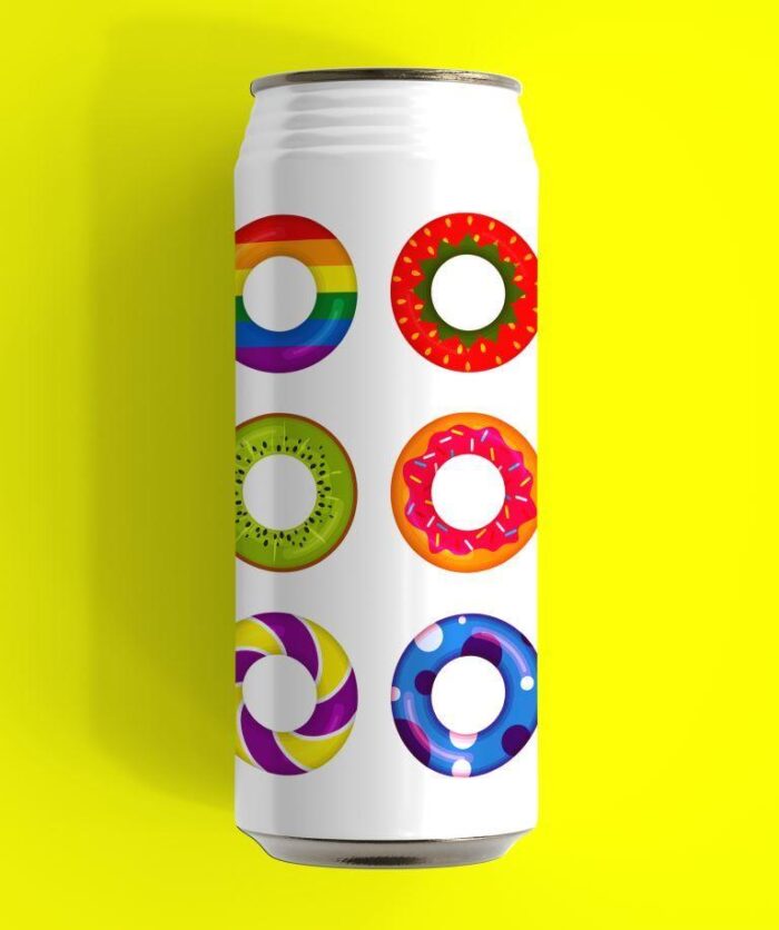 bottle flask sipper customize with name or message of your choice made in india, stainless steel donut theme