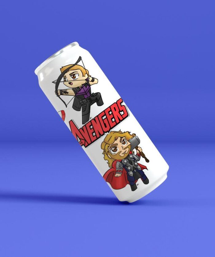 bottle flask sipper customize with name or message of your choice made in india, stainless steel donut theme avengers