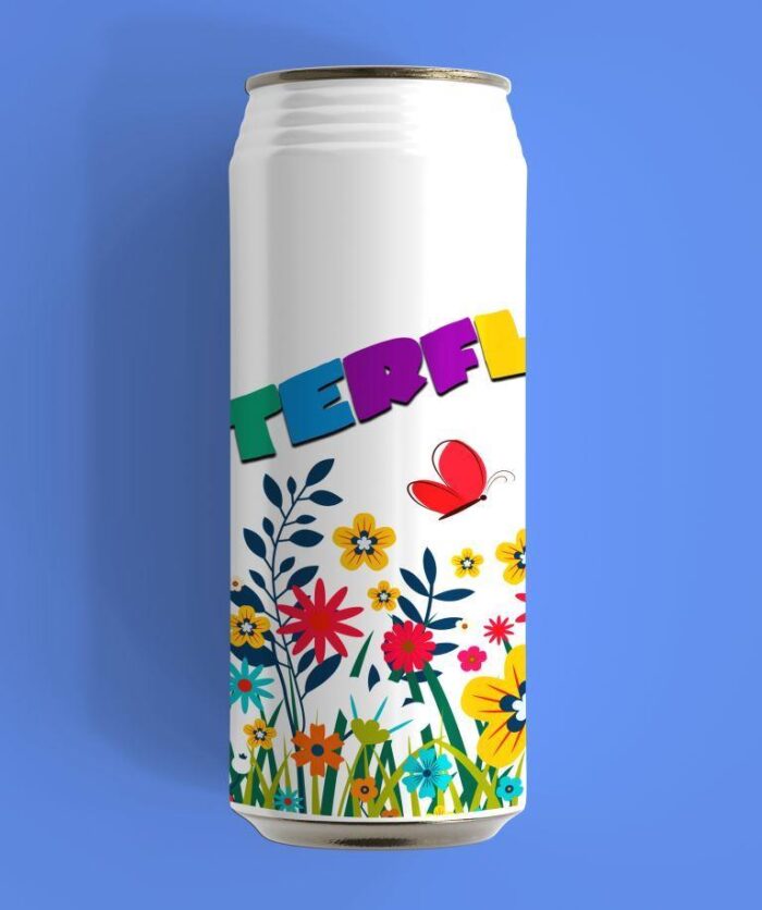 Butterfly Theme steel water bottle