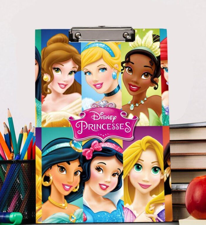 dinsey princess theme colorful board clip board exam board