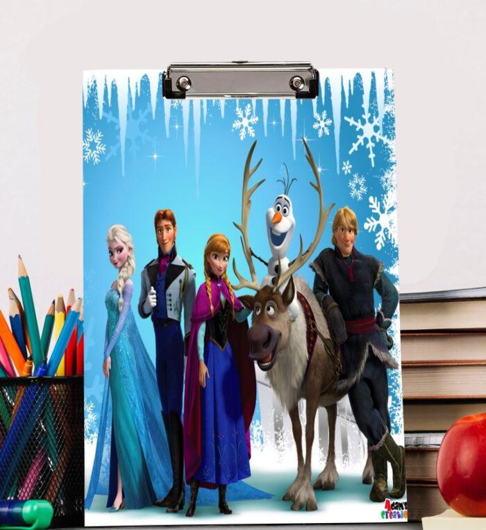 frozen theme exam board clip board pad
