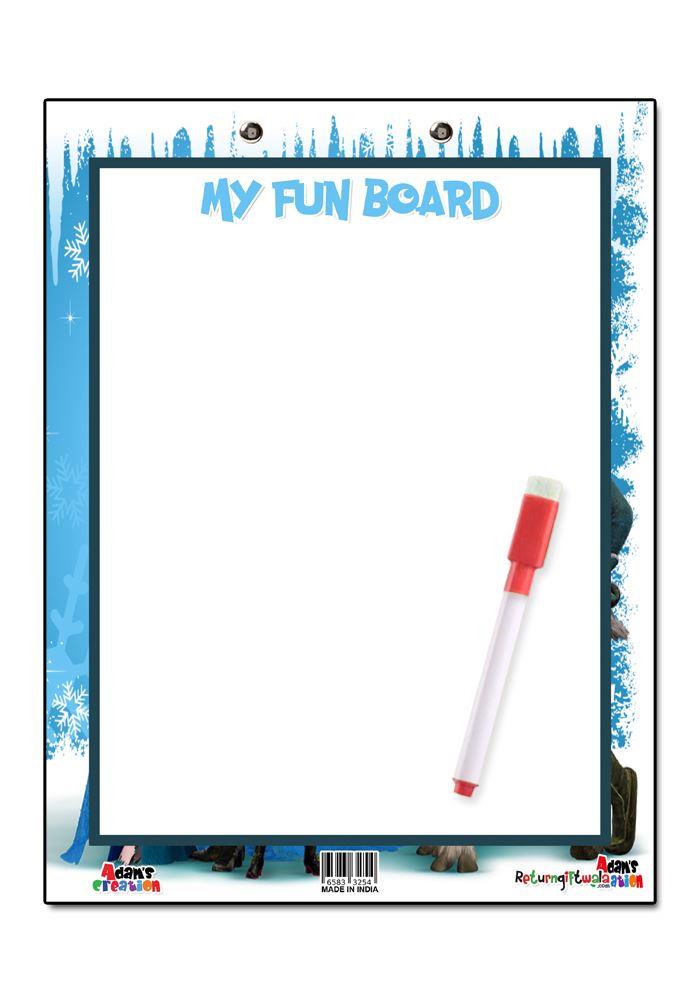 frozen theme white board