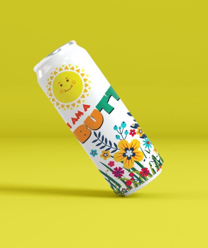 Butterfly Theme steel water bottle