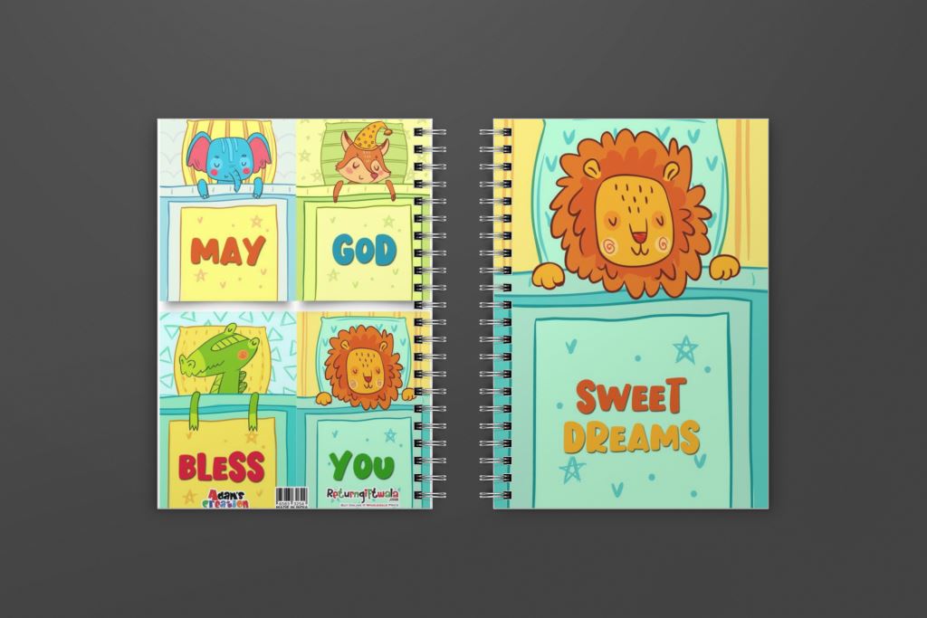 Cute Notebook with Animal Print