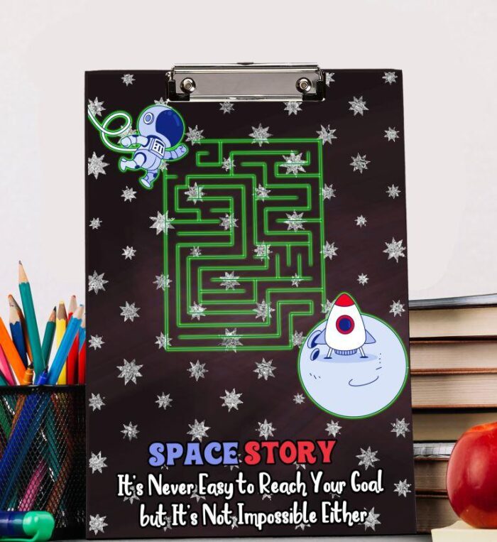 space theme return gifts clip board exam board white board