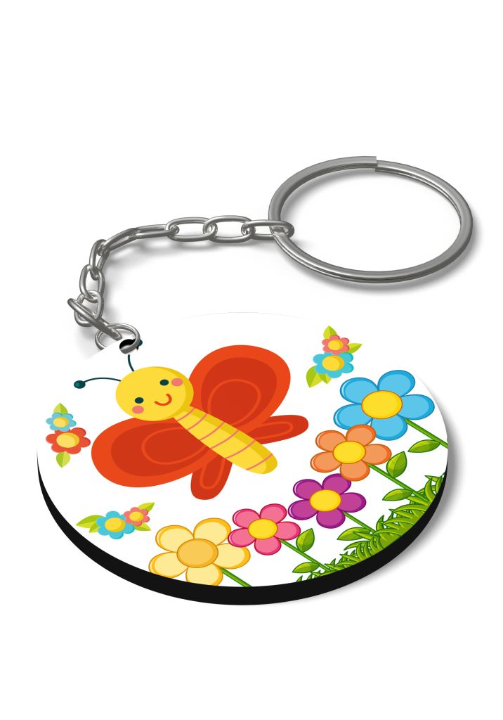 butterfly kechains for birthday return gifts for kids red flowers