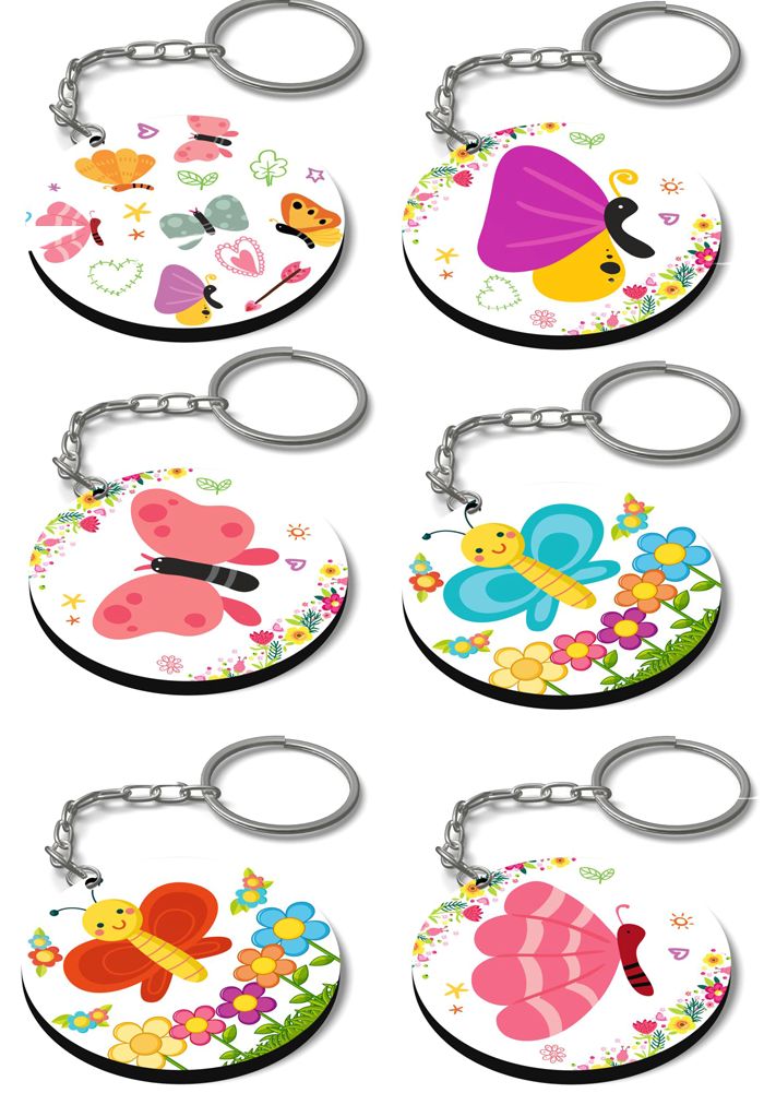 Butterfly Print keychains
