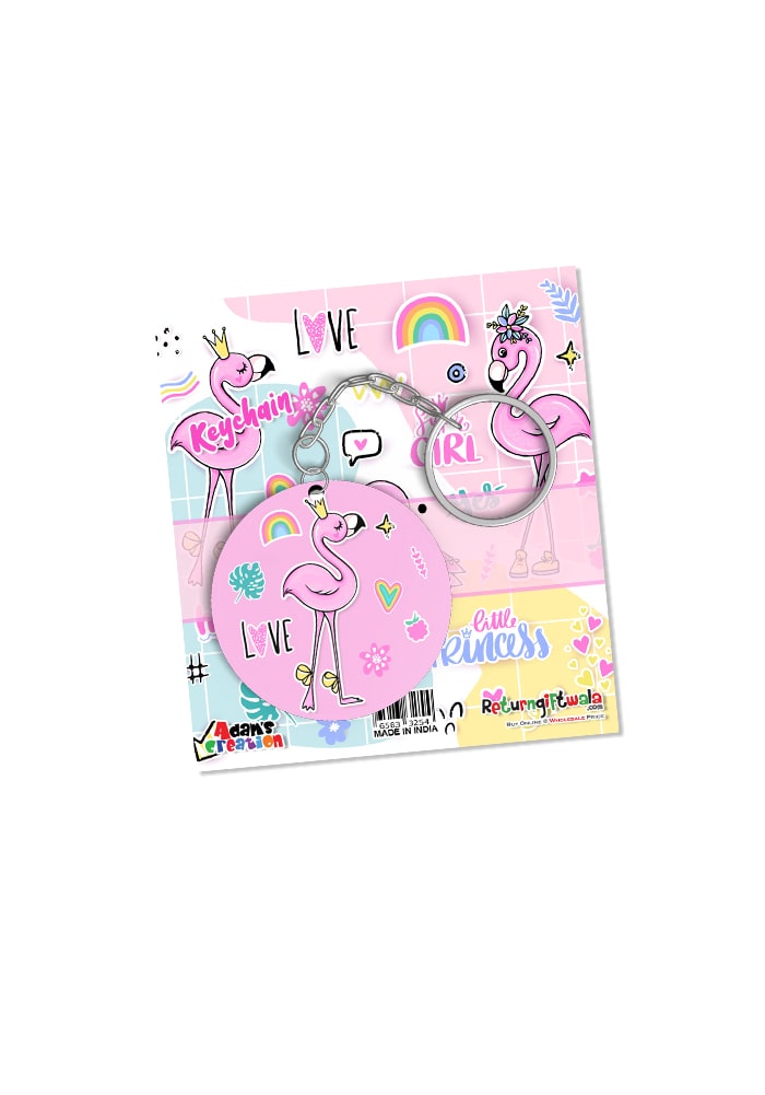 Flamingo theme keychains