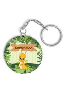 kangaroo theme priunted keychians